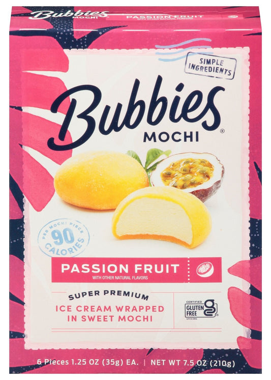 BUBBIES Passion Fruit Mochi Ice Cream