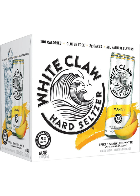 WHITE CLAW Mango Hard Seltzer 6pk
