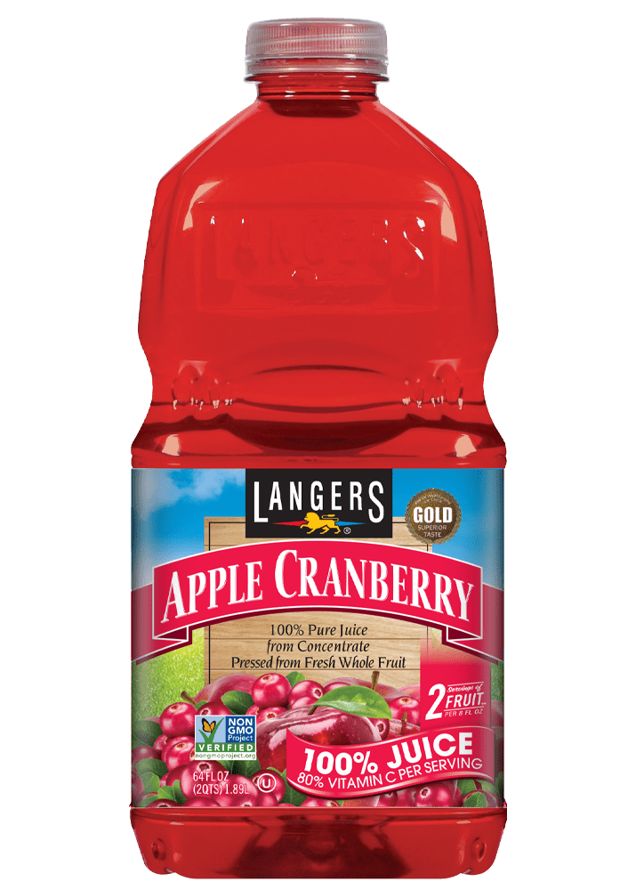 LANGERS 100% Apple Cranberry Juice 64oz