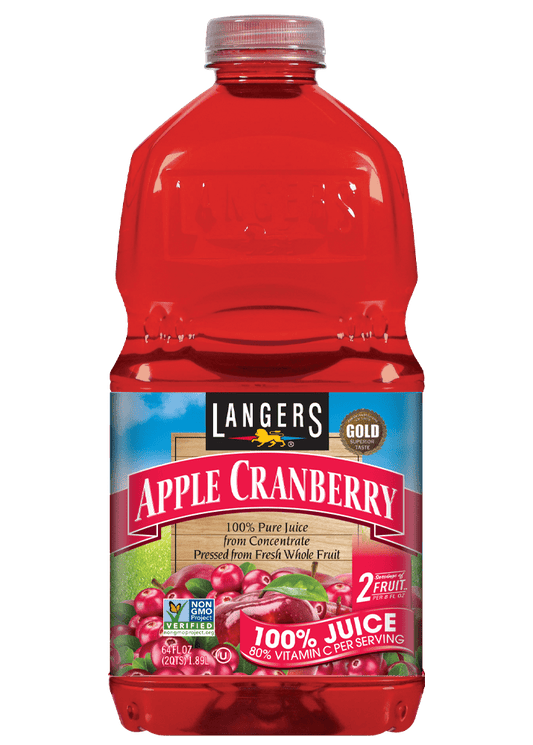 LANGERS 100% Apple Cranberry Juice 64oz