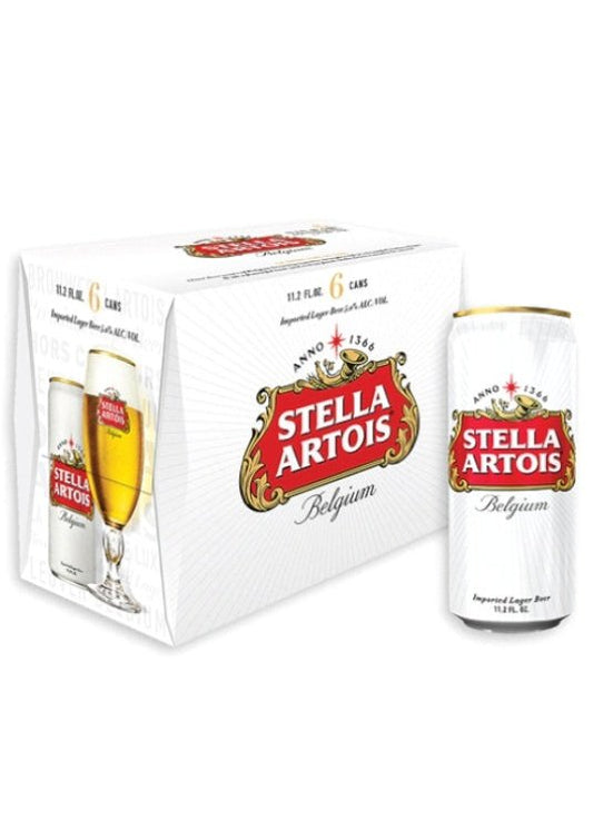 STELLA ARTOIS Lager 6 Pack Cans