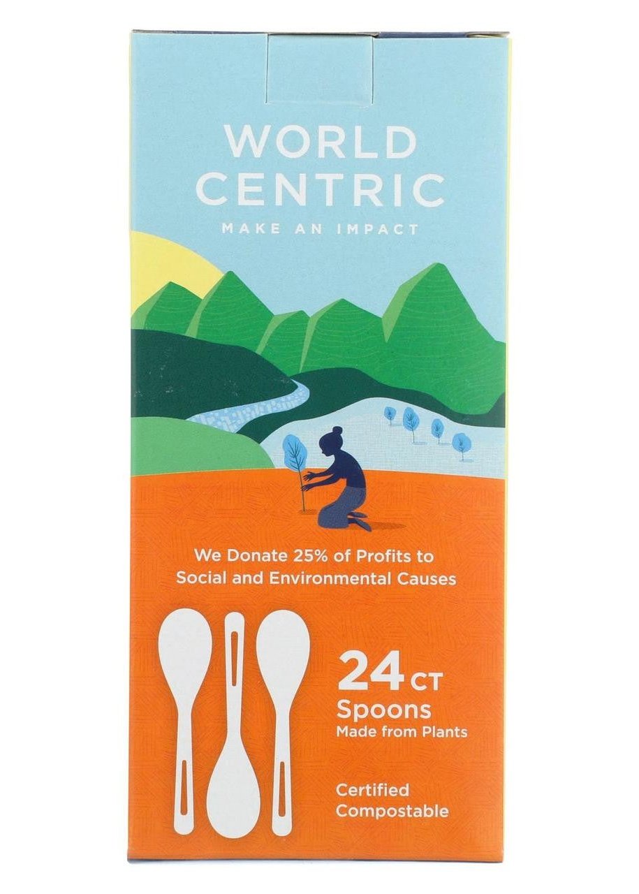 WORLD CENTRIC Plant-Based Spoons