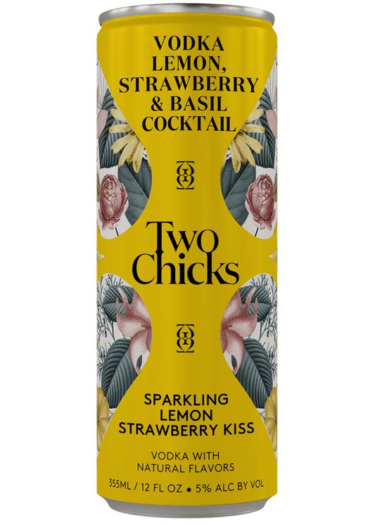 TWO CHICKS Lemon Strawberry Kiss Margarita