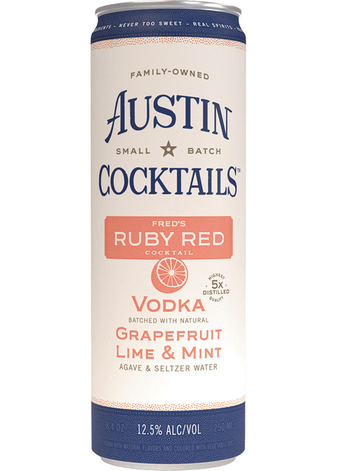 AUSTIN COCKTAILS Rudy Red Grapefruit Vodka
