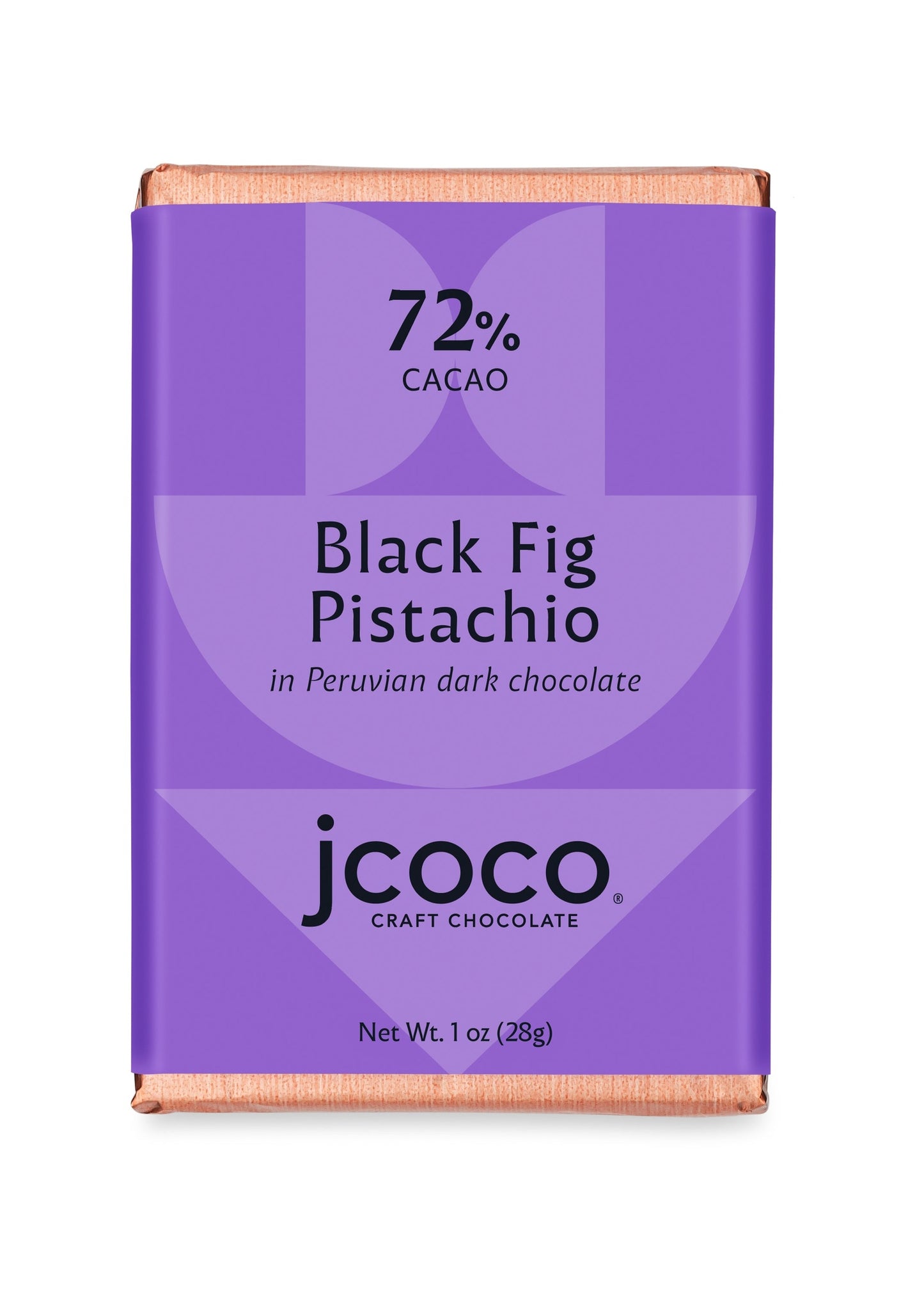 JCOCO 72% Peruvian Dark Chocolate With Black Fig Pistachio Cacao Bar