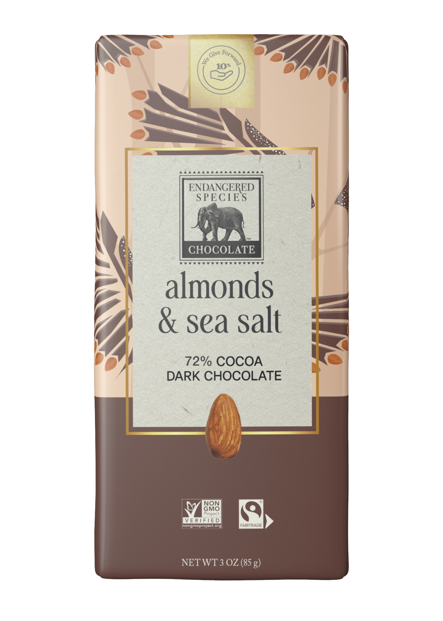 ENDANGERED SPECIES 'Eurasian Eagle-Owl' Almonds, Sea Salt, & 72% Dark Chocolate