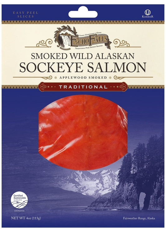 ECHO FALLS Smoked Sockeye Alaskan Salmon