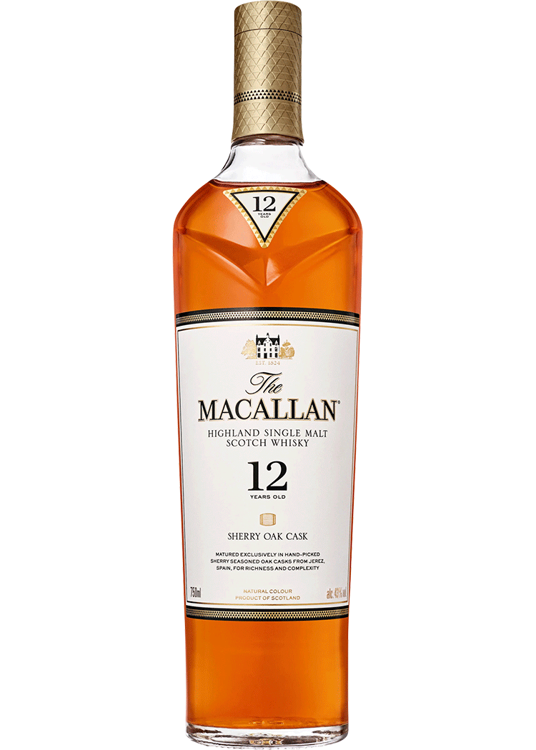 THE MACALLAN 12 Year Sherry Oak Single Malt Scotch Whisky