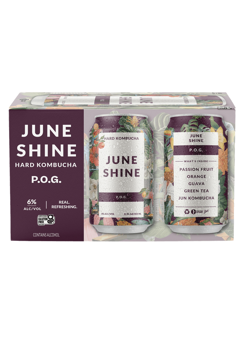 JUNESHINE Hard Kombucha P.O.G. 6pk