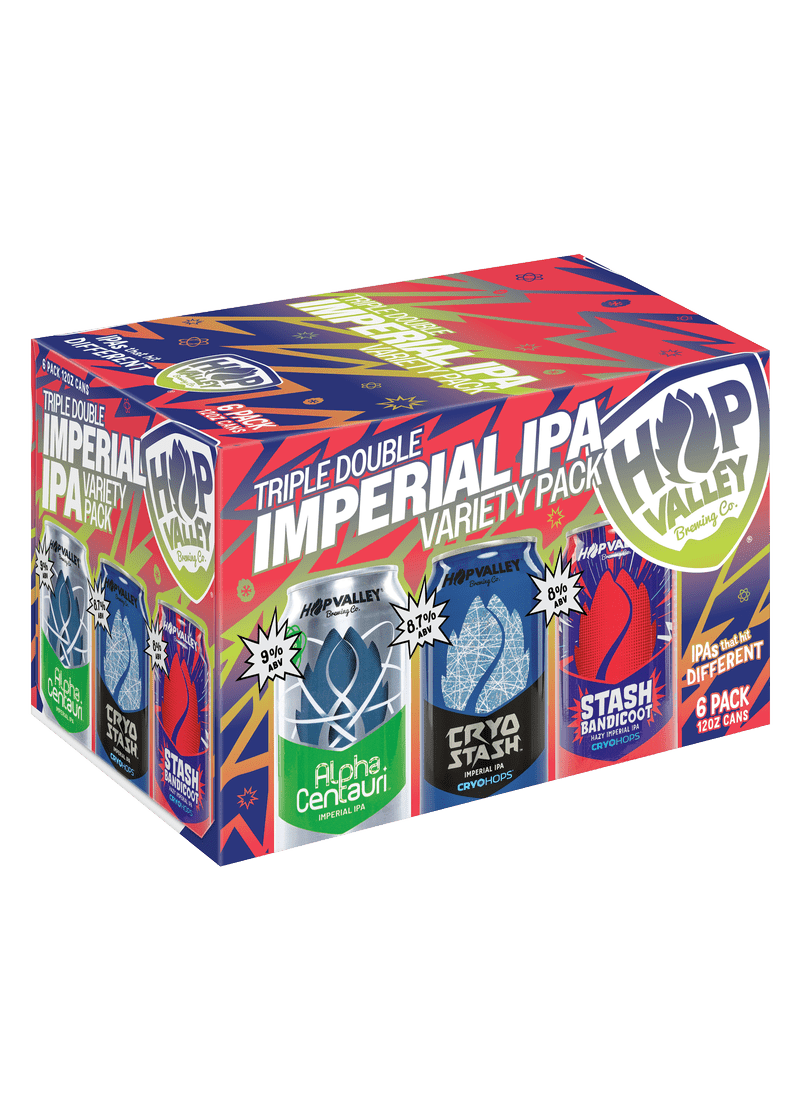 HOP VALLEY Triple Double Imperial IPA Variety Pack 6pk