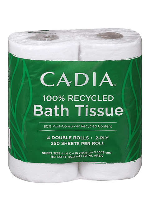 CADIA 100% Recycled Bath Tissue 4 Rolls