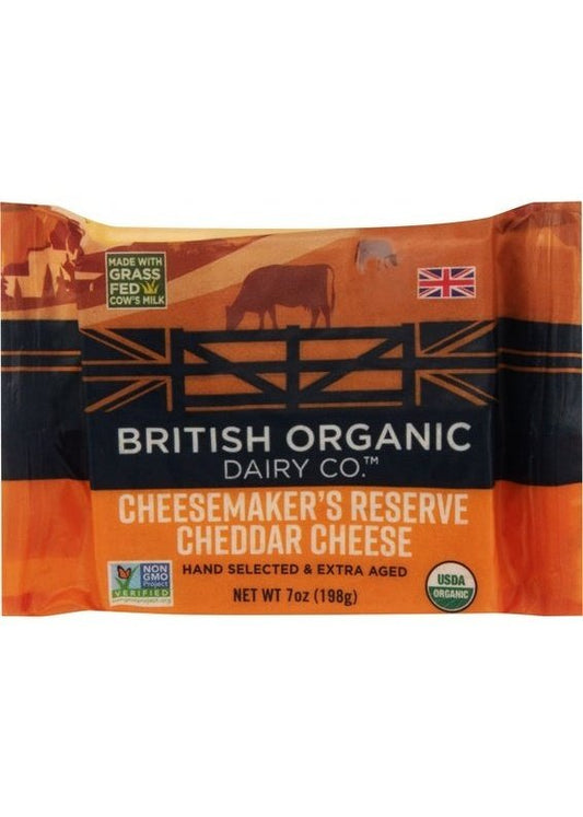 BRITISH ORGANIC DAIRY CO. Cheesemaker's Reserve Cheddar Cheese