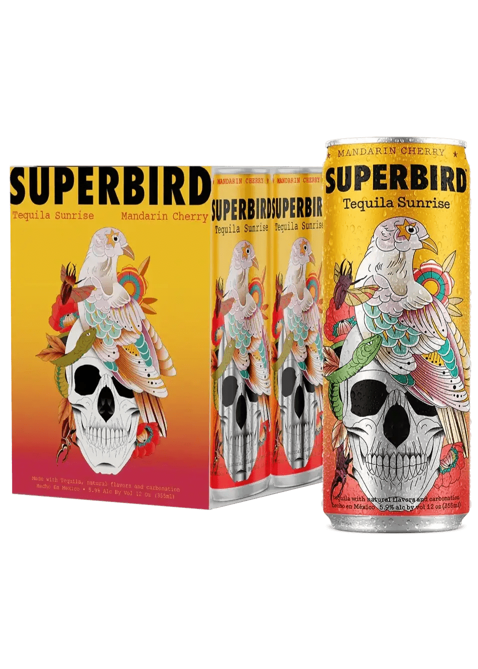 SUPERBIRD Mandarin Cherry Tequila Sunrise 4PK