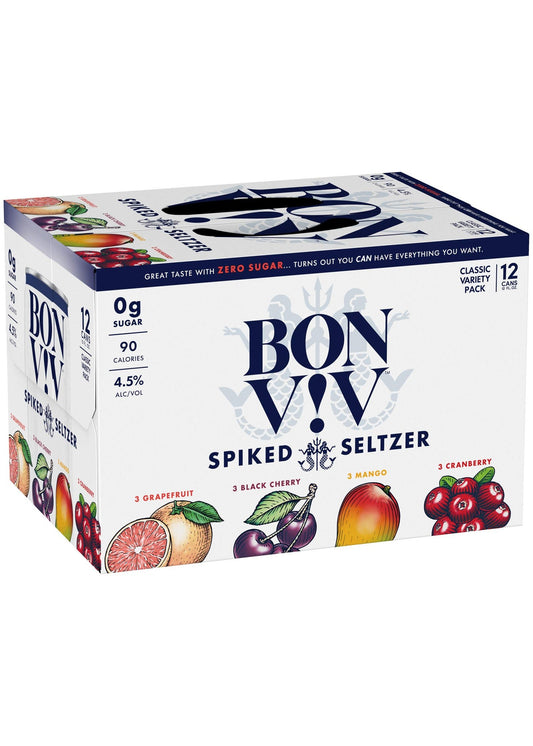 BON & VIV Spiked Seltzer Mixed 12pk
