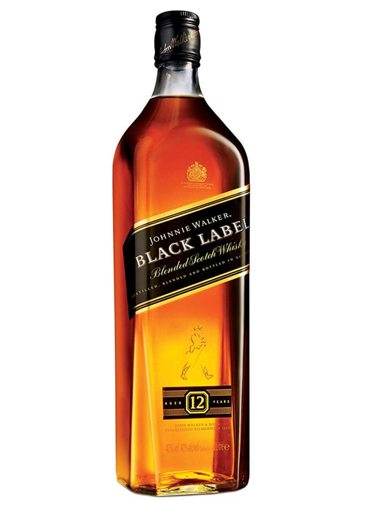 JOHNNIE WALKER 12 Year Black Label Blended Scotch Whisky