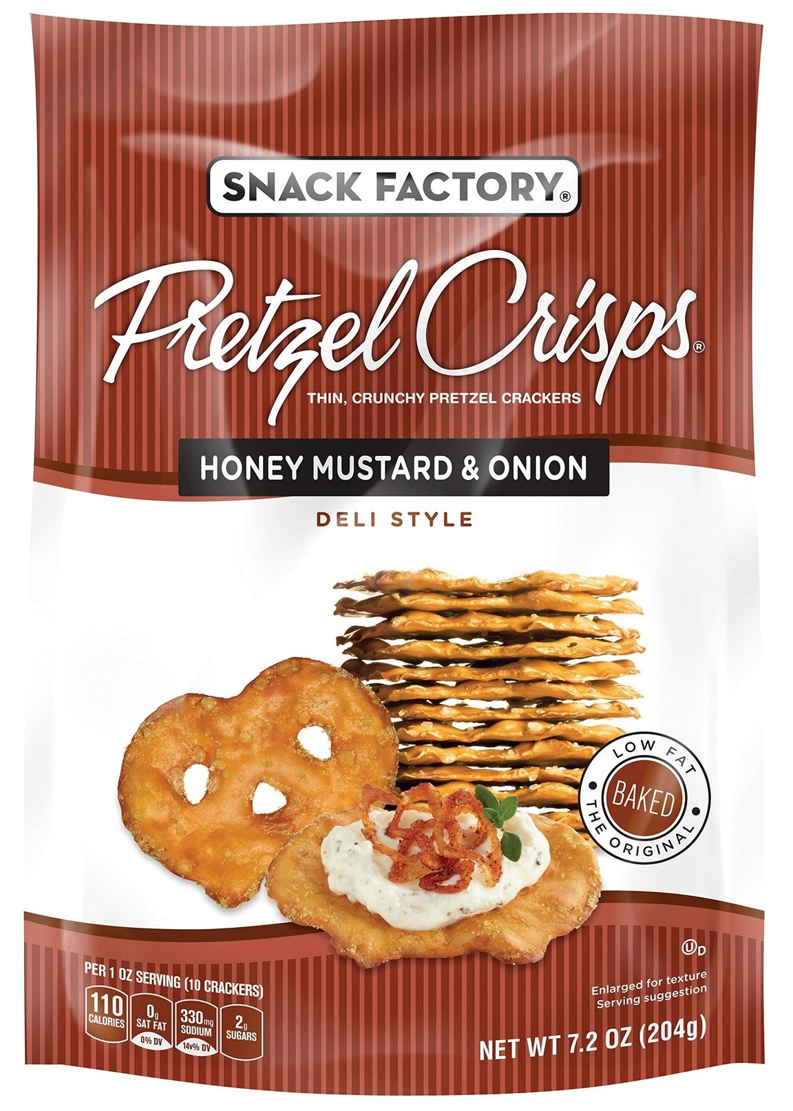 SNACK FACTORY Honey Mustard & Onion Pretzel Crisps