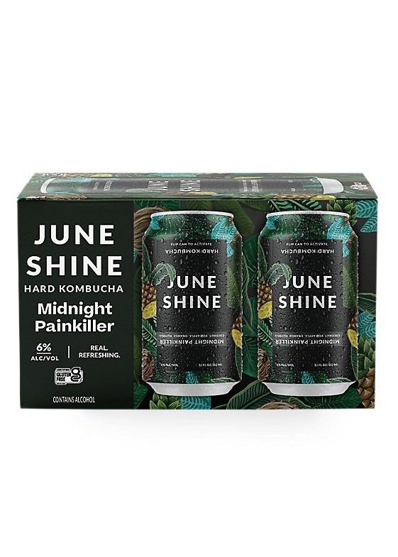 JUNESHINE Midnight Painkiller Hard Kombucha 6pk