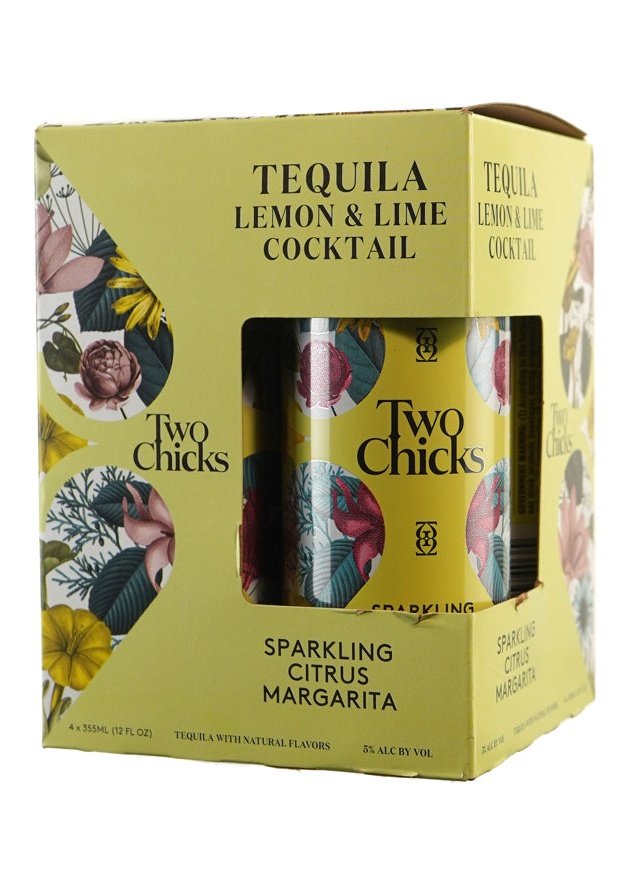 TWO CHICKS Sparkling Citrus Margaritas 4PK