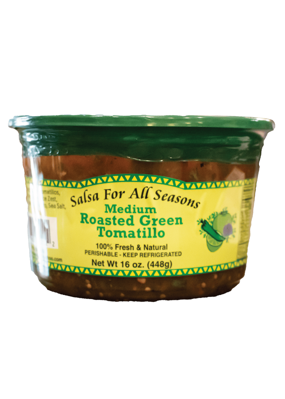 SALSA FOR ALL SEASONS Medium Roasted Green Tomatillo Salsa