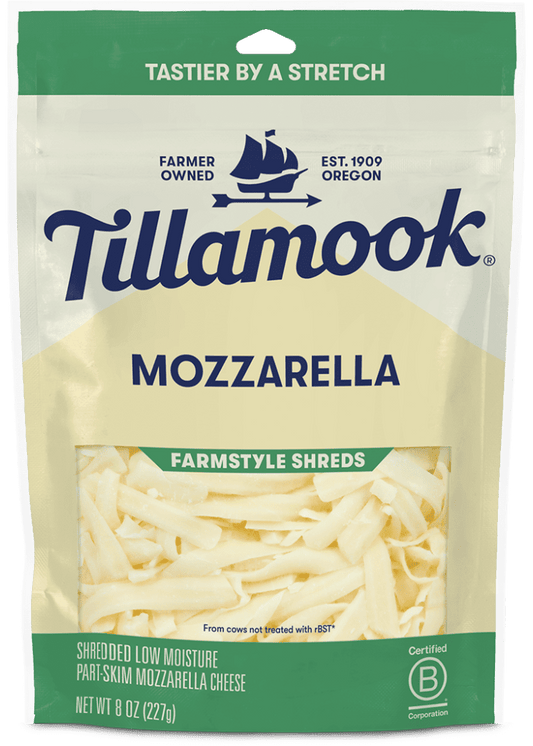 TILLAMOOK Farmstyle Shredded Mozzarella Cheese