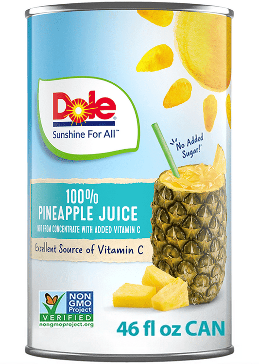 DOLE 100% Pineapple 46oz