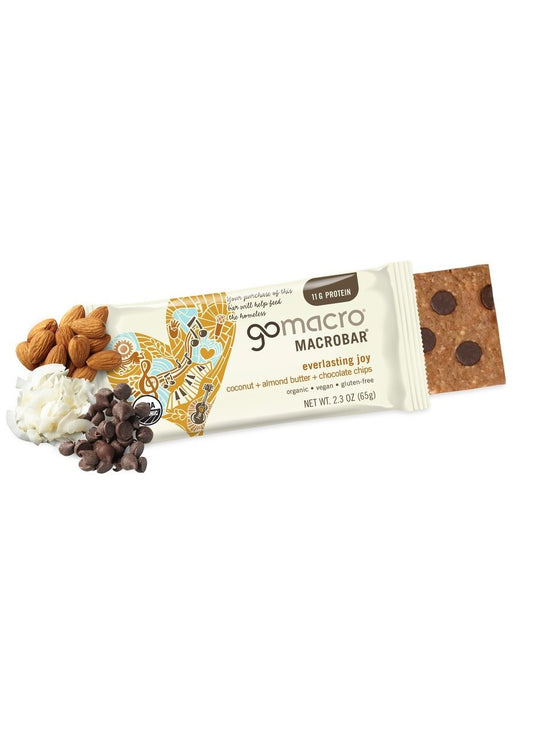 GOMACRO Coconut, Almond Butter, Chocolate Chip Protein Bar