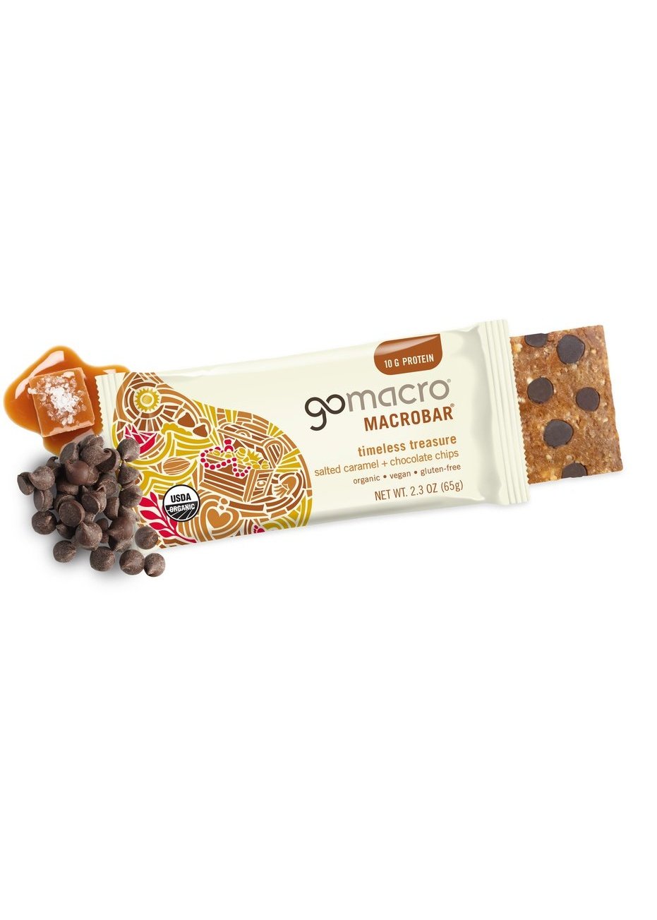GOMACRO Salted Caramel Chocolate Chip Protein Bar