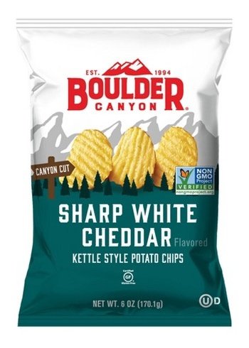 BOULDER CANYON Sharp White Cheddar Chips