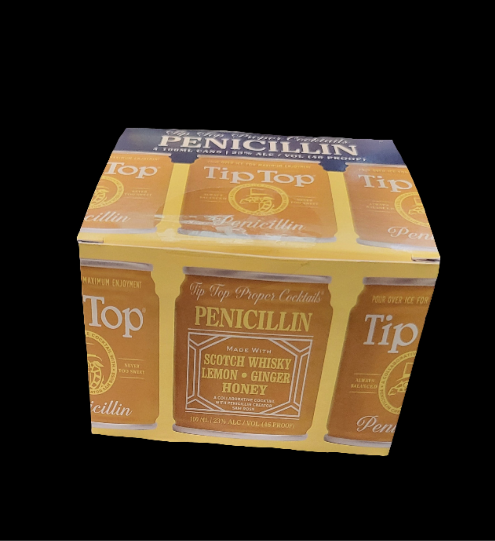 TIP TOP Penicillin Scotch Whisky Cocktail 4 Pack