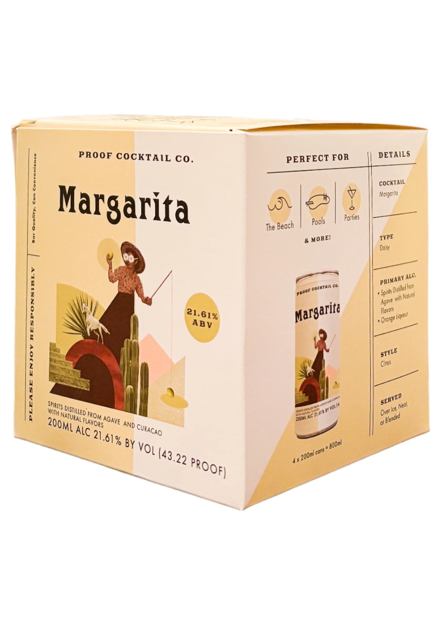 PROOF COCKTAIL CO. Margarita 4 Pack