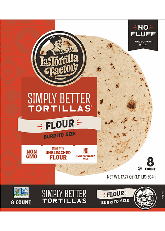 LA TORTILLA FACTORY Simply Better Tortillas Burrito Flour