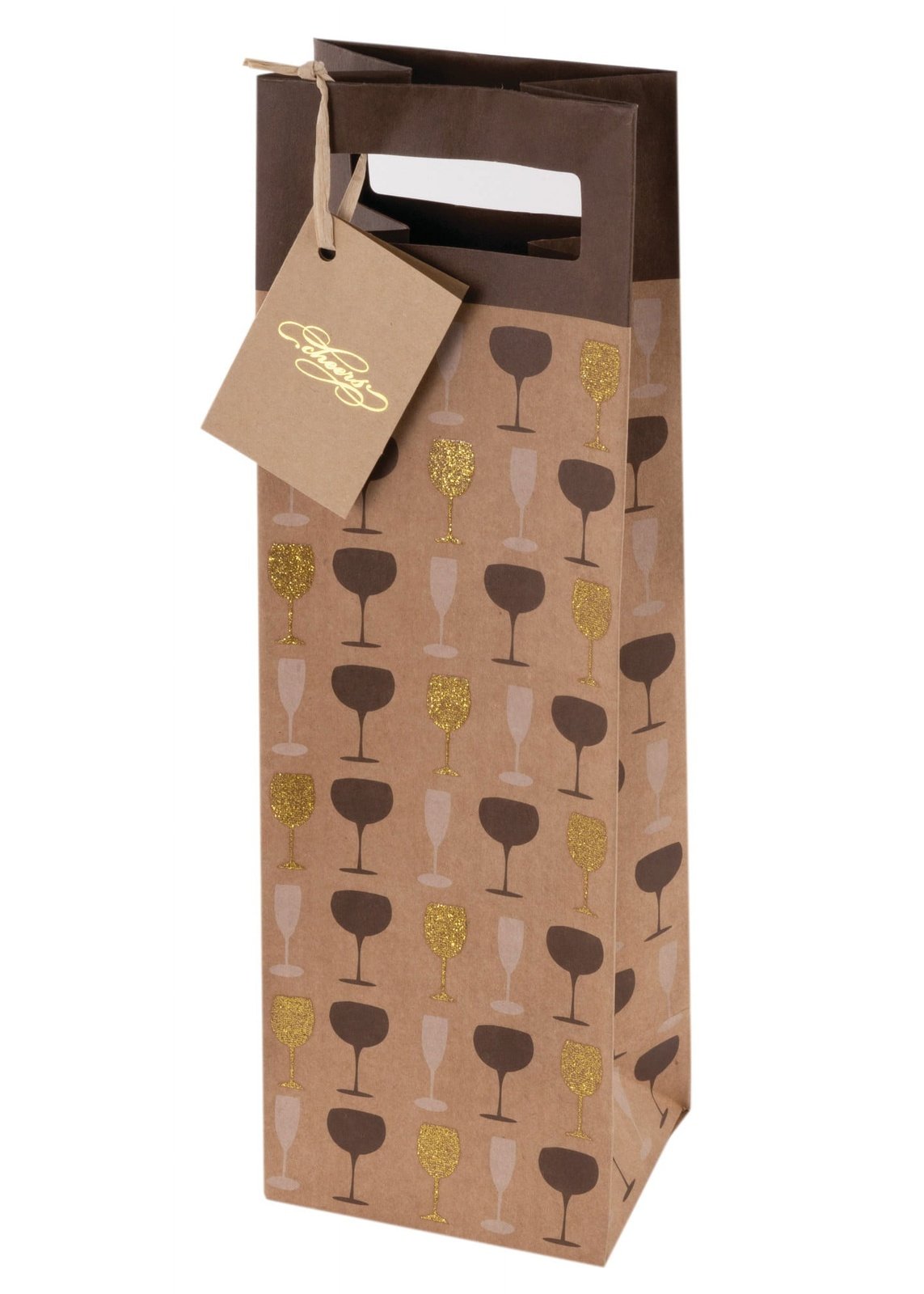 CAKEWALK Raise Your Glass Bottle Gift Bag