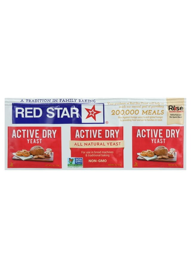 RED STAR Active Dry Yeast 3 Pack Strip