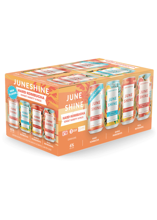 JUNESHINE Hard Kombucha Sunset Variety Pack 8pk