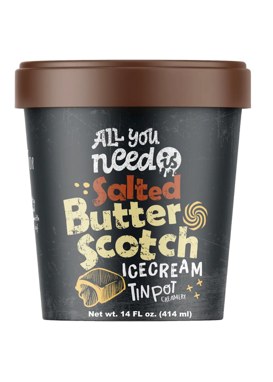 TIN POT CREAMERY Salted Butterscotch Ice Cream