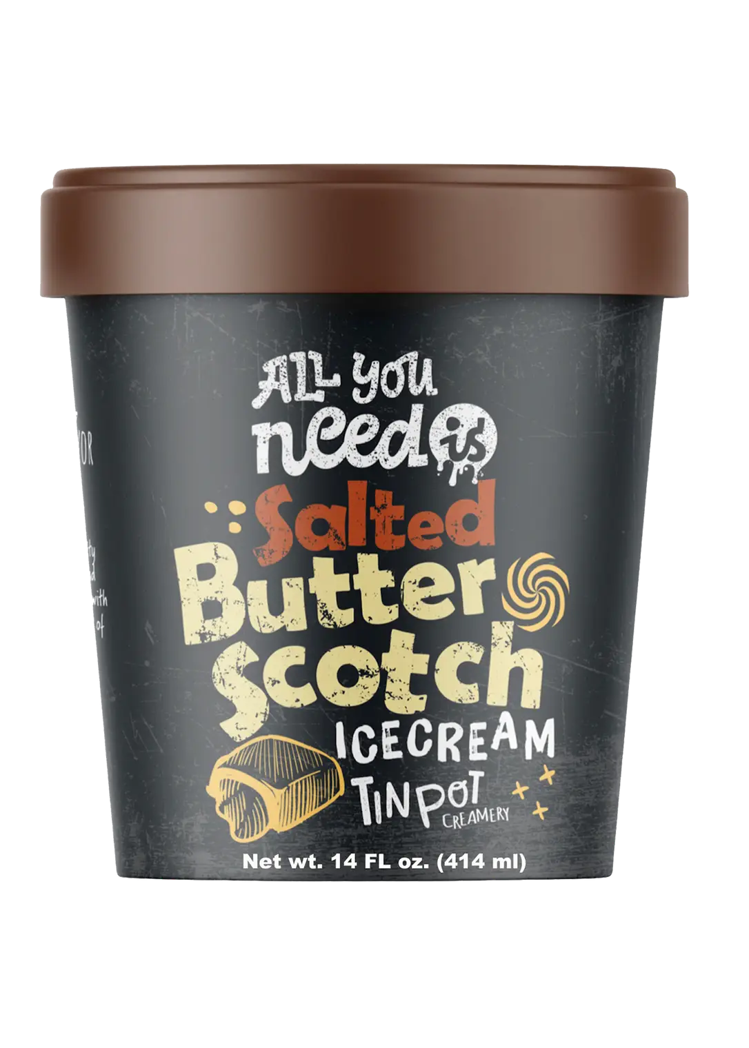 TIN POT CREAMERY Salted Butterscotch Ice Cream