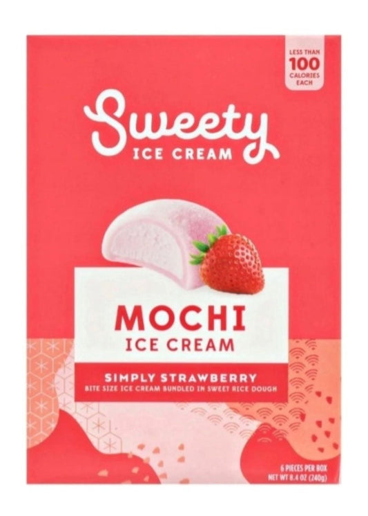 SWEETY Simply Strawberry Mochi Ice Cream