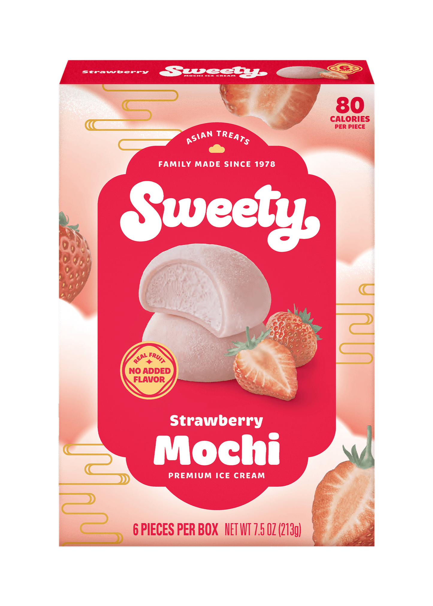 SWEETY Strawberry Mochi Ice Cream