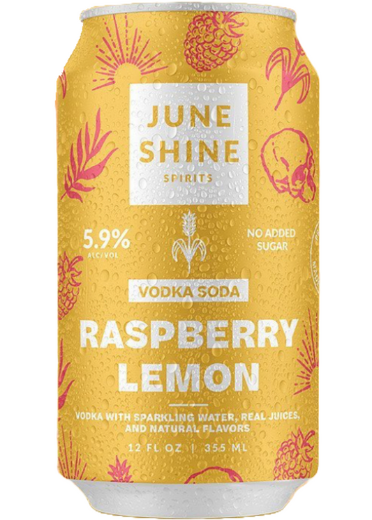 JUNESHINE Raspberry Lemon Vodka Soda