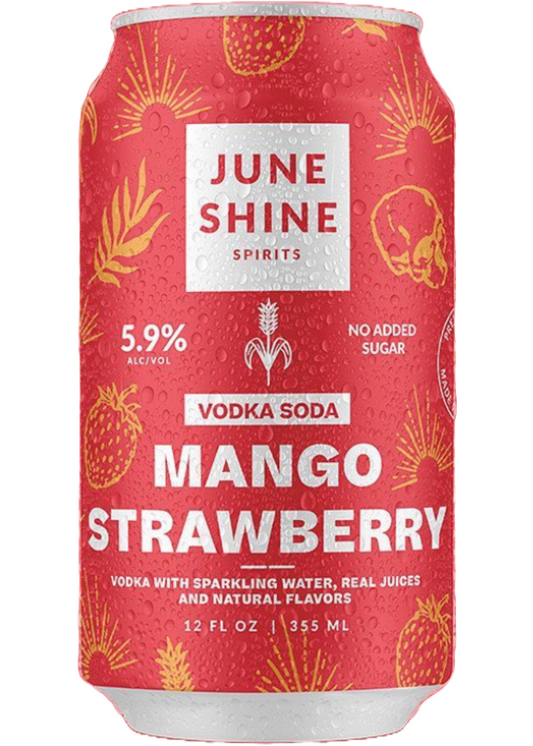 JUNESHINE Mango Strawberry Vodka Soda
