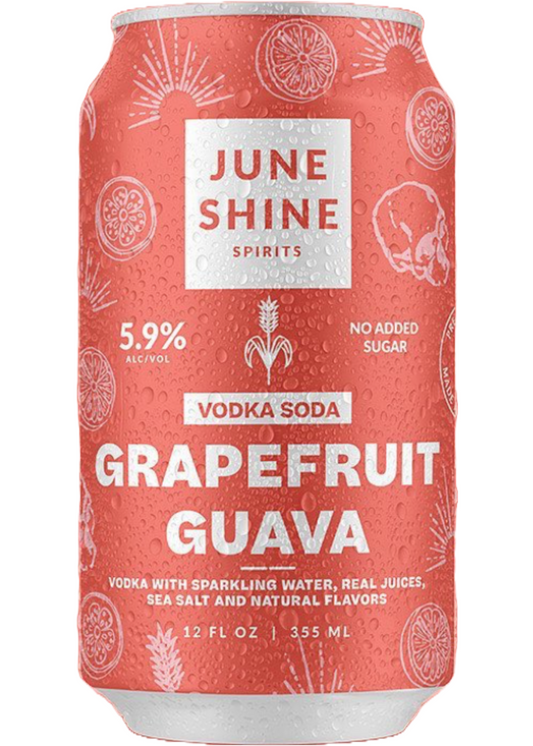 JUNESHINE Grapefruit Guava Vodka Soda