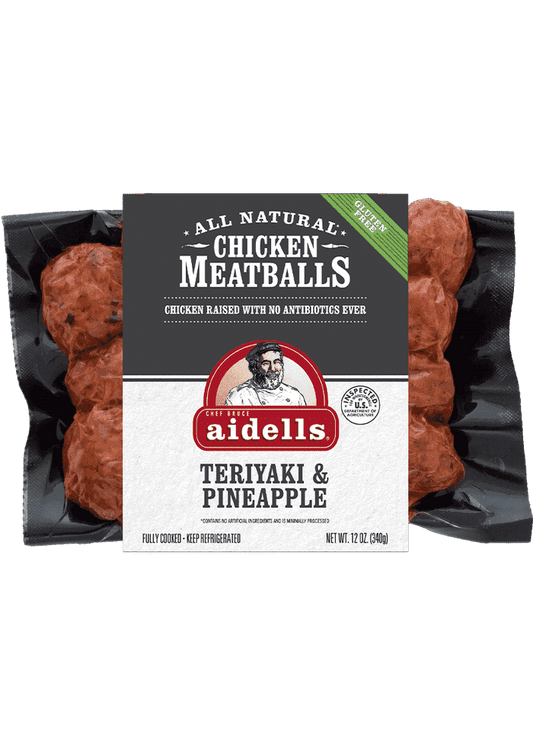 AIDELLS Teriyaki & Pineapple Chicken Meatballs