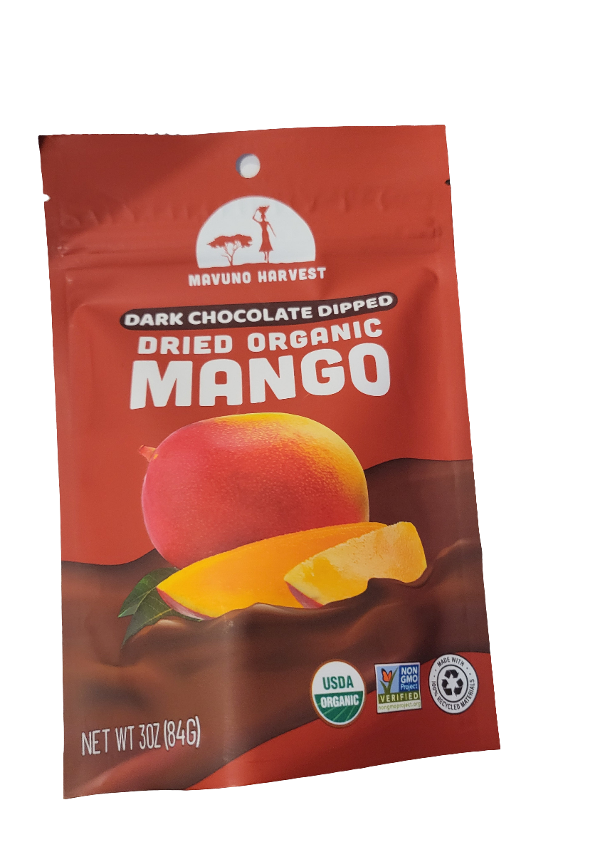 MAVUNO HARVEST Mango Dark Chocolate Dipped