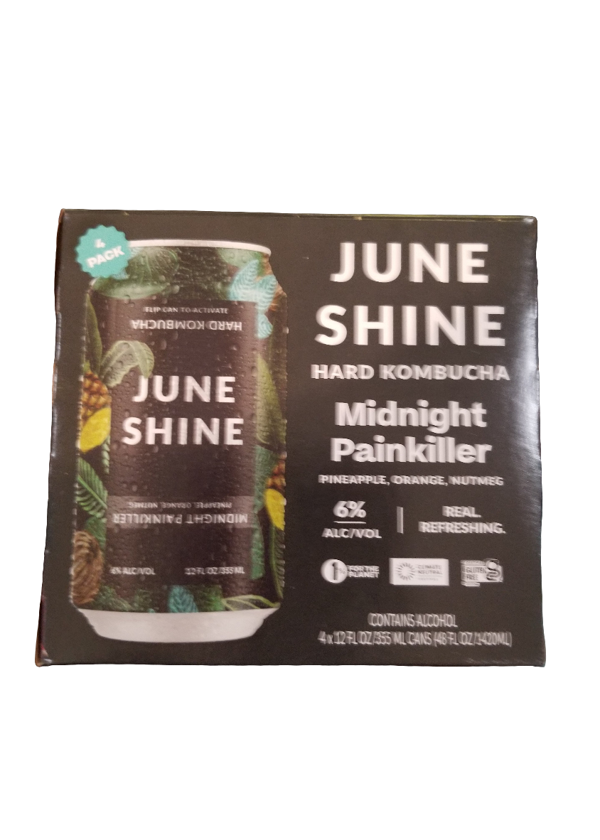 JUNESHINE Hard Kombucha Midnight Painkiller