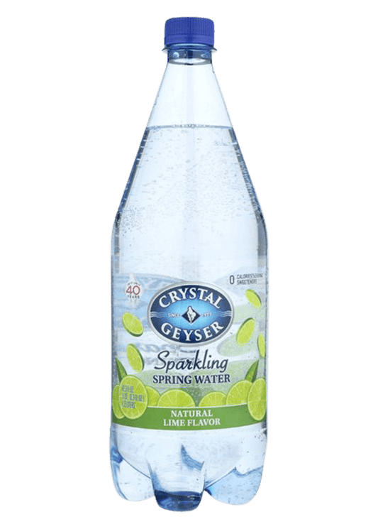 CRYSTAL GEYSER Sparkling Mineral Lime Water 1.25L