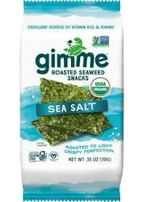 GIMME Rosted Seaweed Snacks Sea Salt