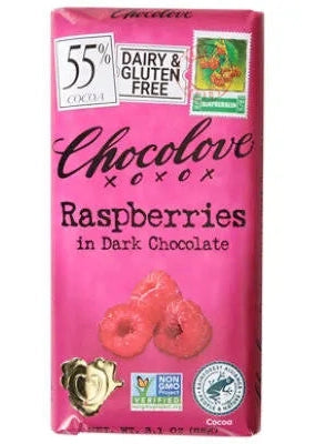 CHOCOLOVE XO Rasberries I Dark Chocolate