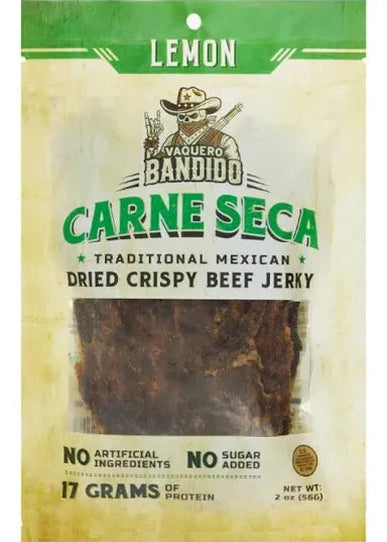 VAQUERO BANDIDO Carne Seca Lemon Jerky