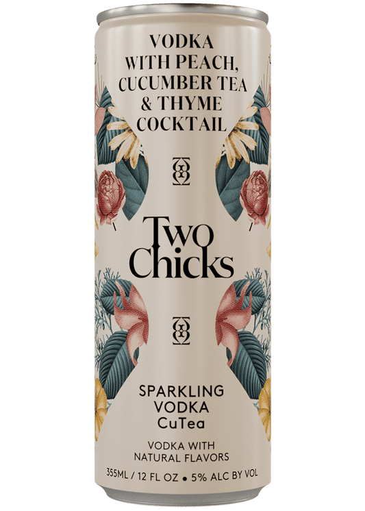 TWO CHICKS CuTea Cucumber & Thyme Sparkling Vodka Soda