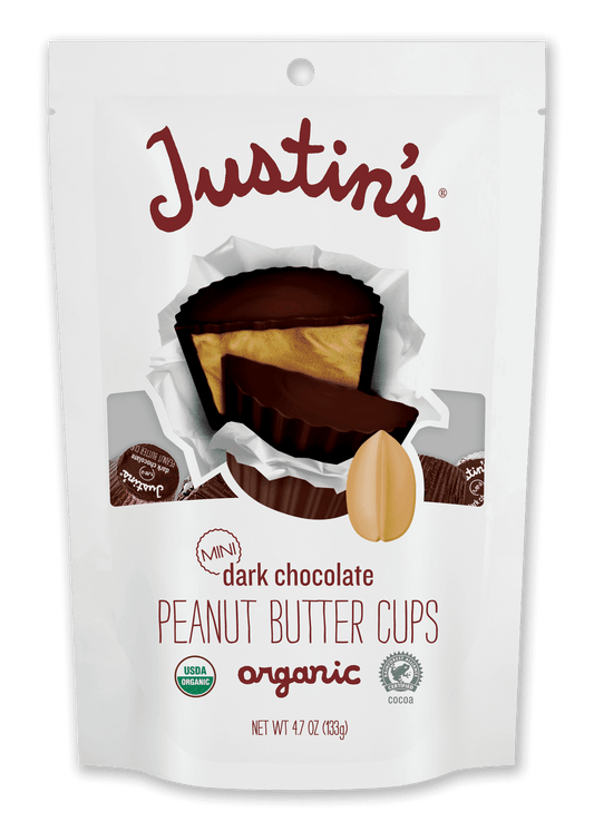 JUSTIN'S Dark Chocolate Peanut Butter Cups 4.7oz